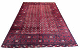 #1929 Afghani Turkoman Bokhara design wool  on silkbase